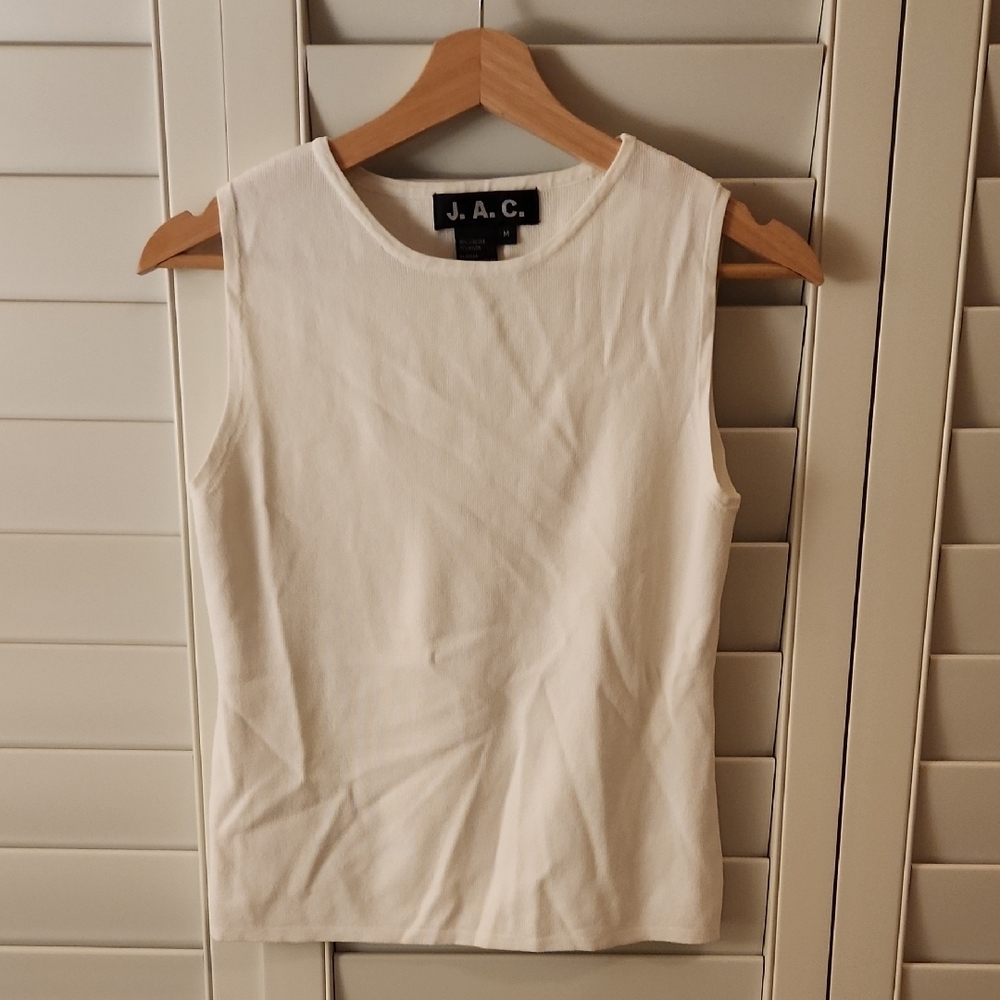 White Tank Top with Classic Design